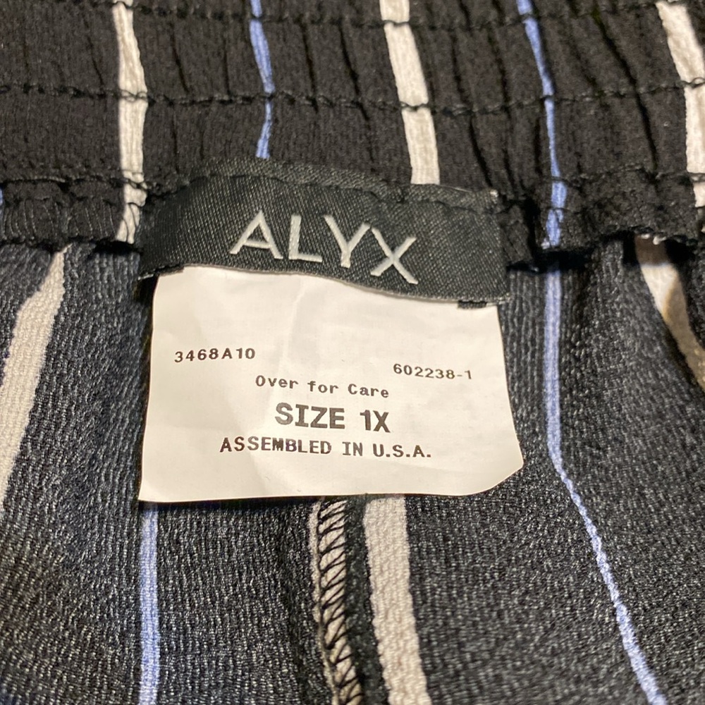 Alyx Black + Blue Flowy Pants - Picture 3 of 5